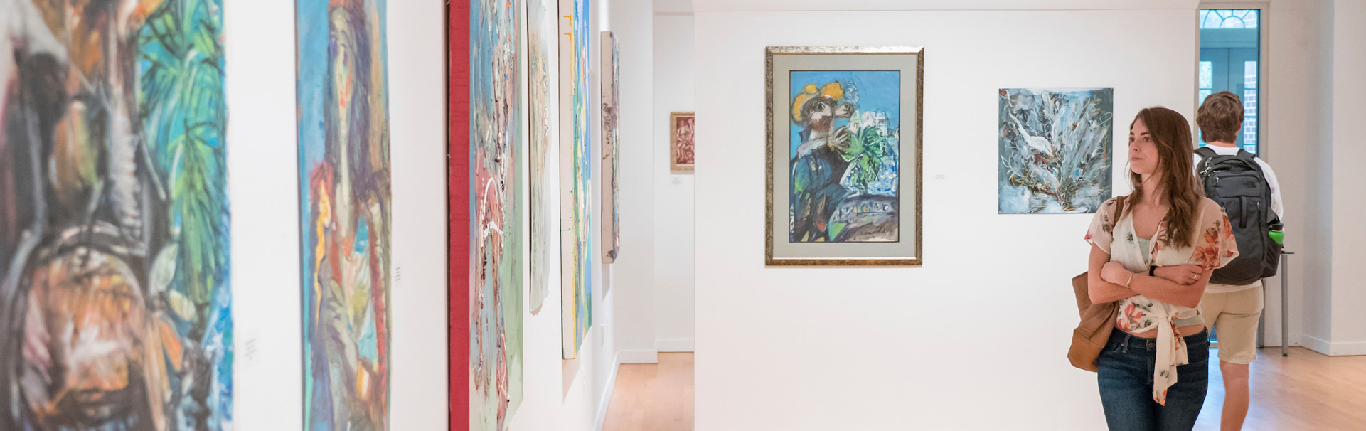 Art show inside gallery