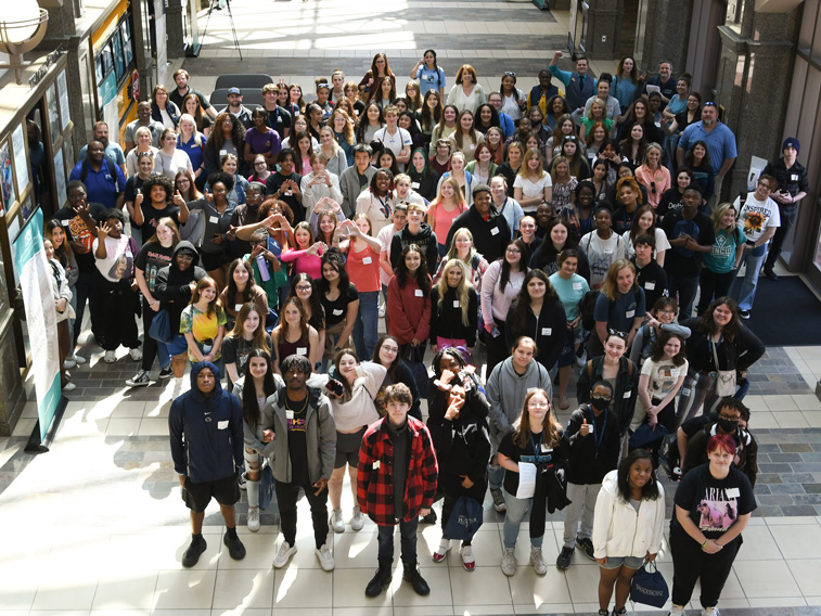 Watson cohort standing in Watson building