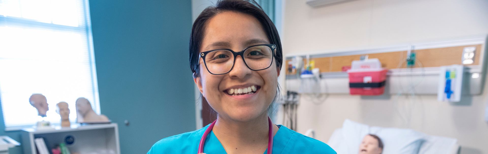Nurse smiling