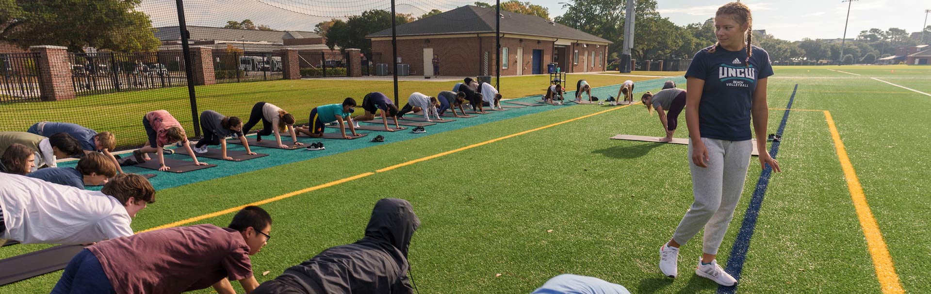 Outdoor exercise class