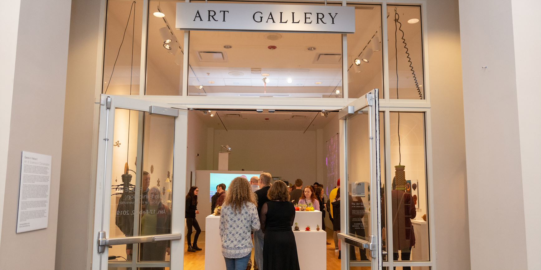 Entrance to an Art Gallery openin