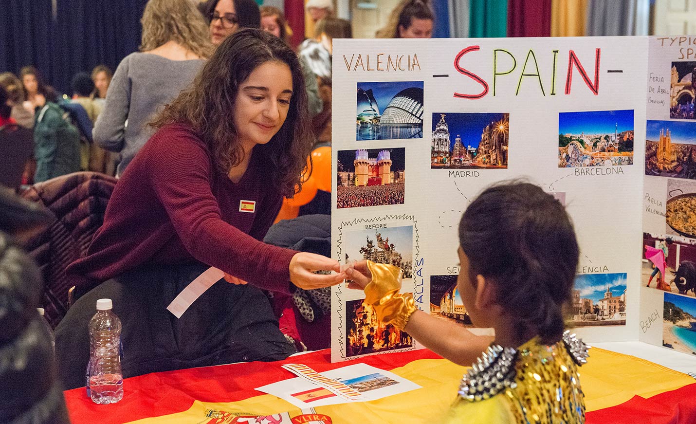 display of Spain at intercultural festival