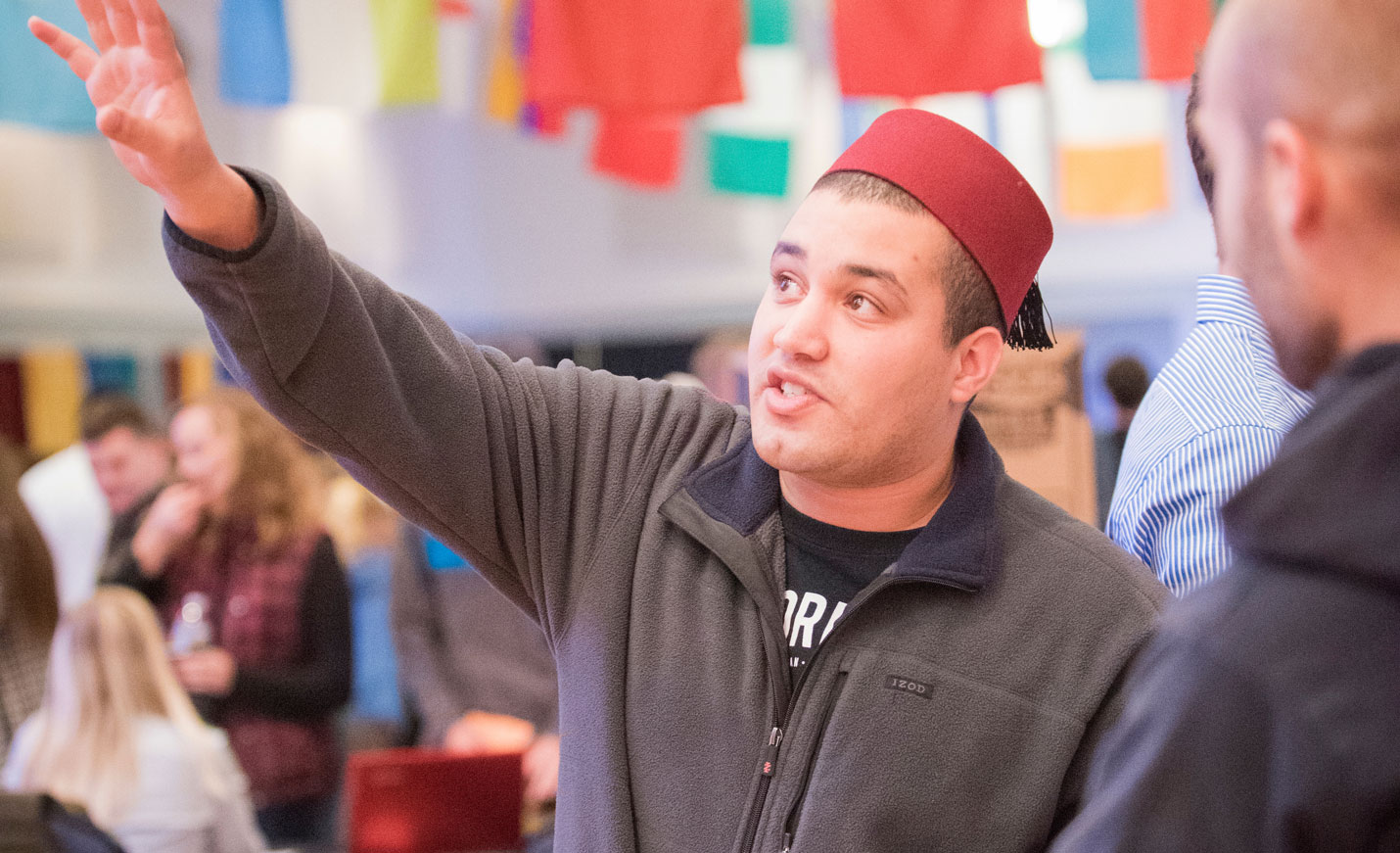 student talks at ifest event