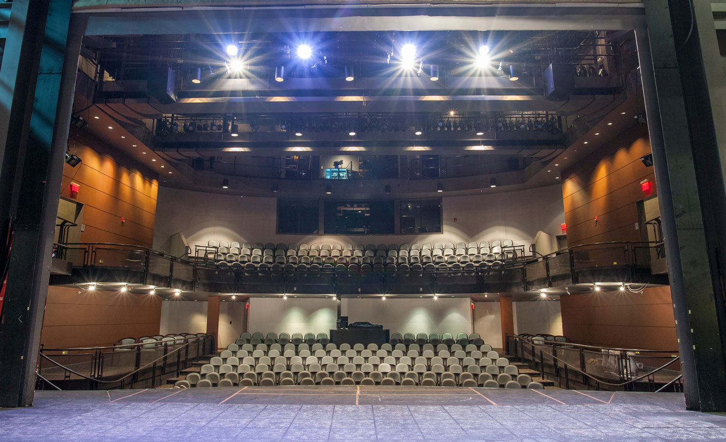 An empty large theater