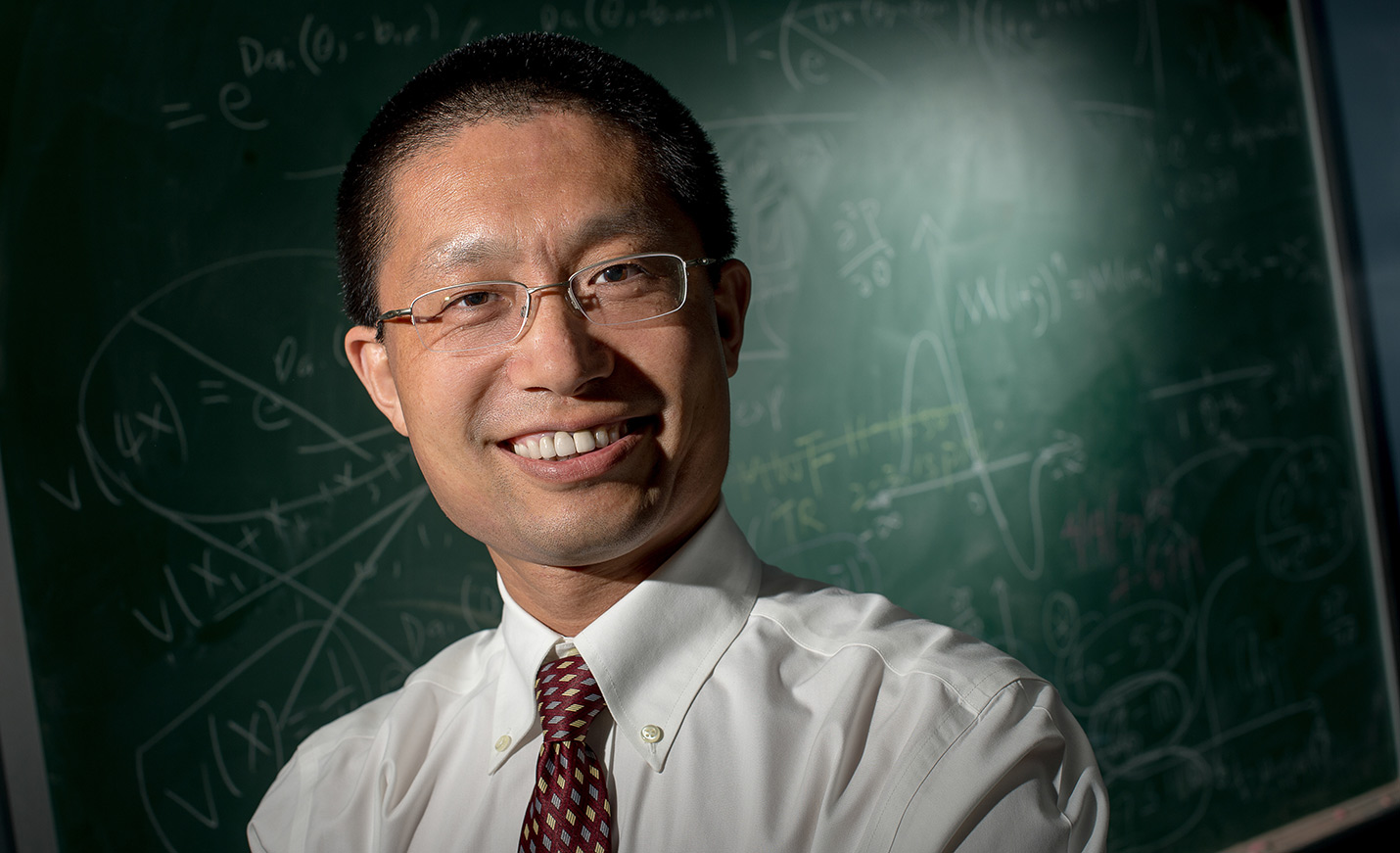 Teacher smiling