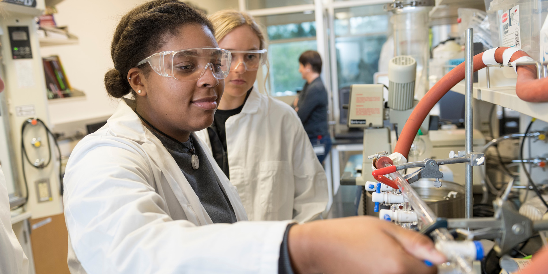 Students in the lab