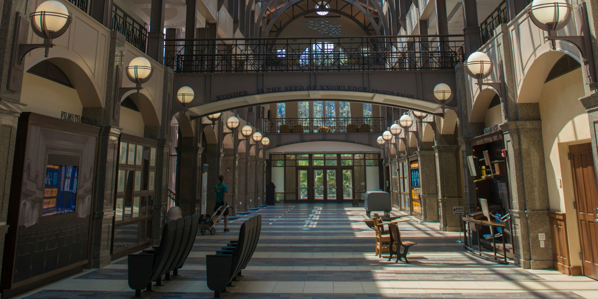 Inside view of Watson from the main entrance facing the rear exit