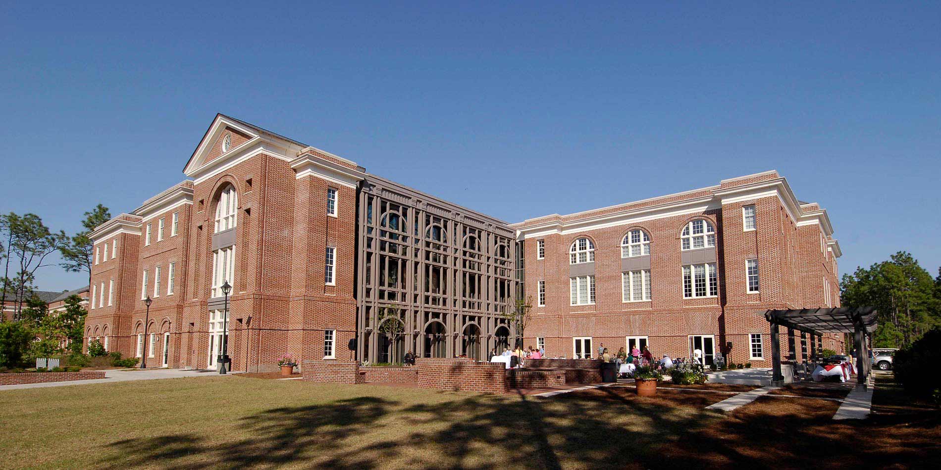 Outside view of the rear side of Watson Building