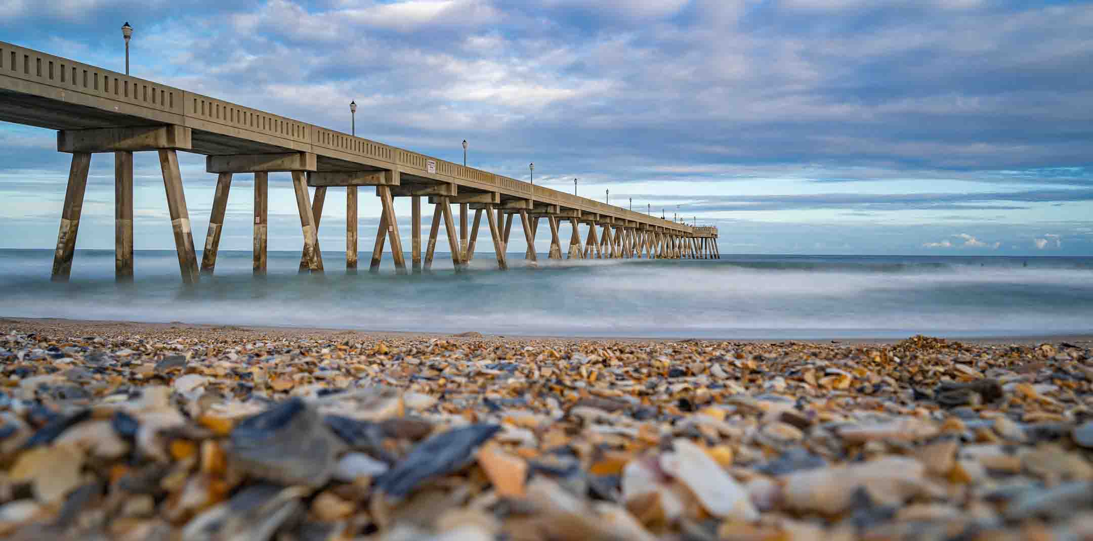 Mercer pier and ocean