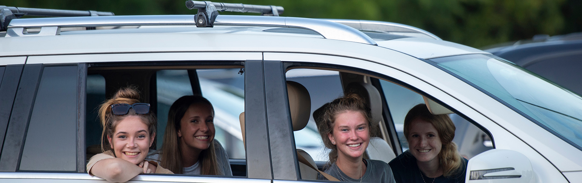 People in car