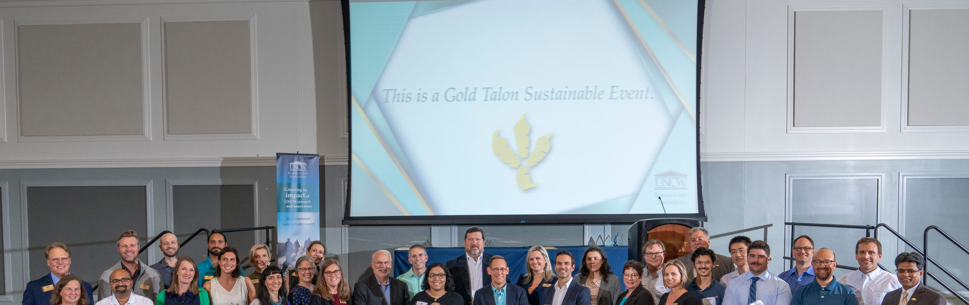 Group photo for research award recipients