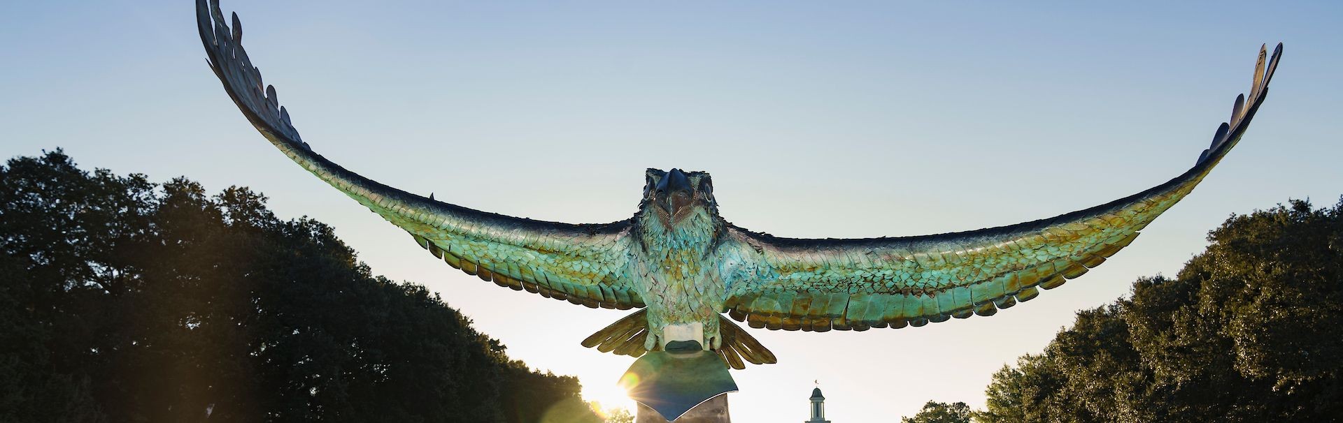 Soaring Seahawk statue