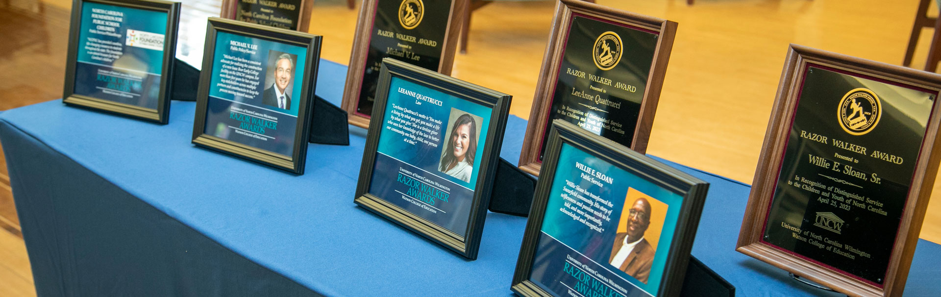 Table with Awards
