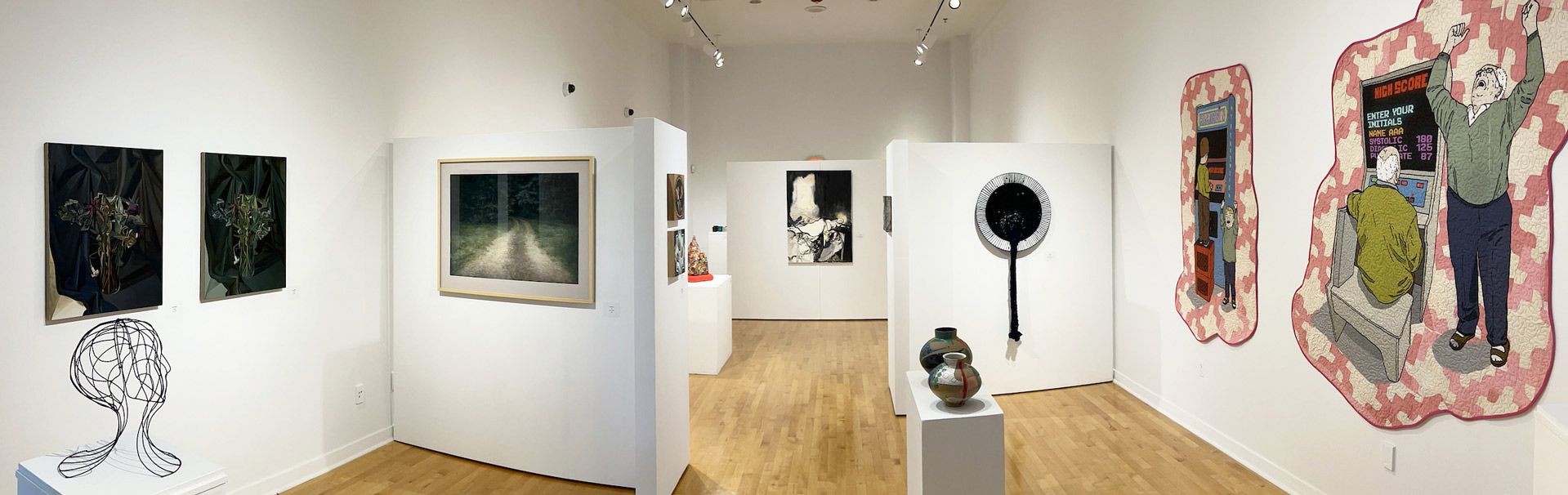 art works in the art gallery