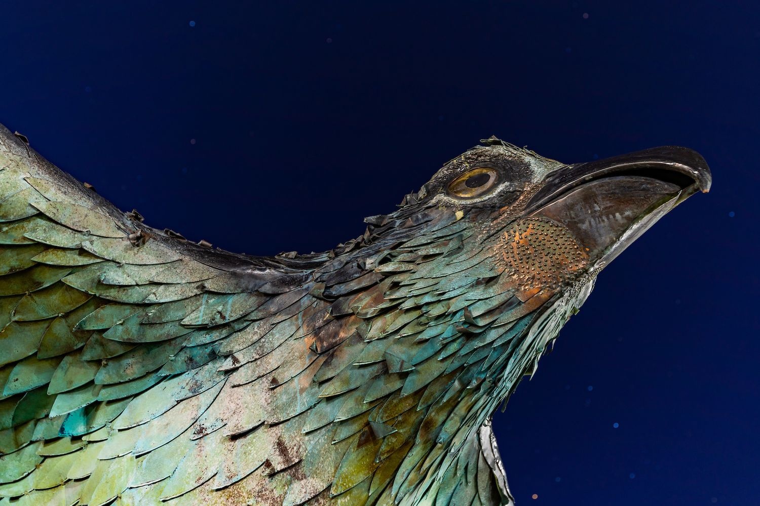 Seahawk statue