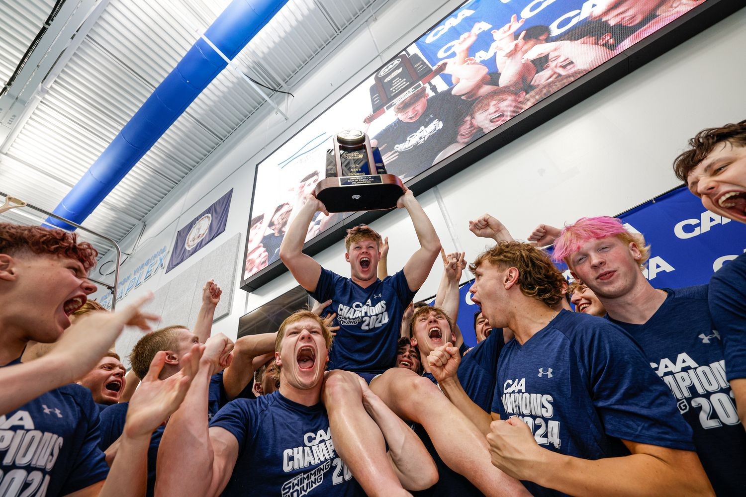 Seahawk athletes celebrate CAA championship