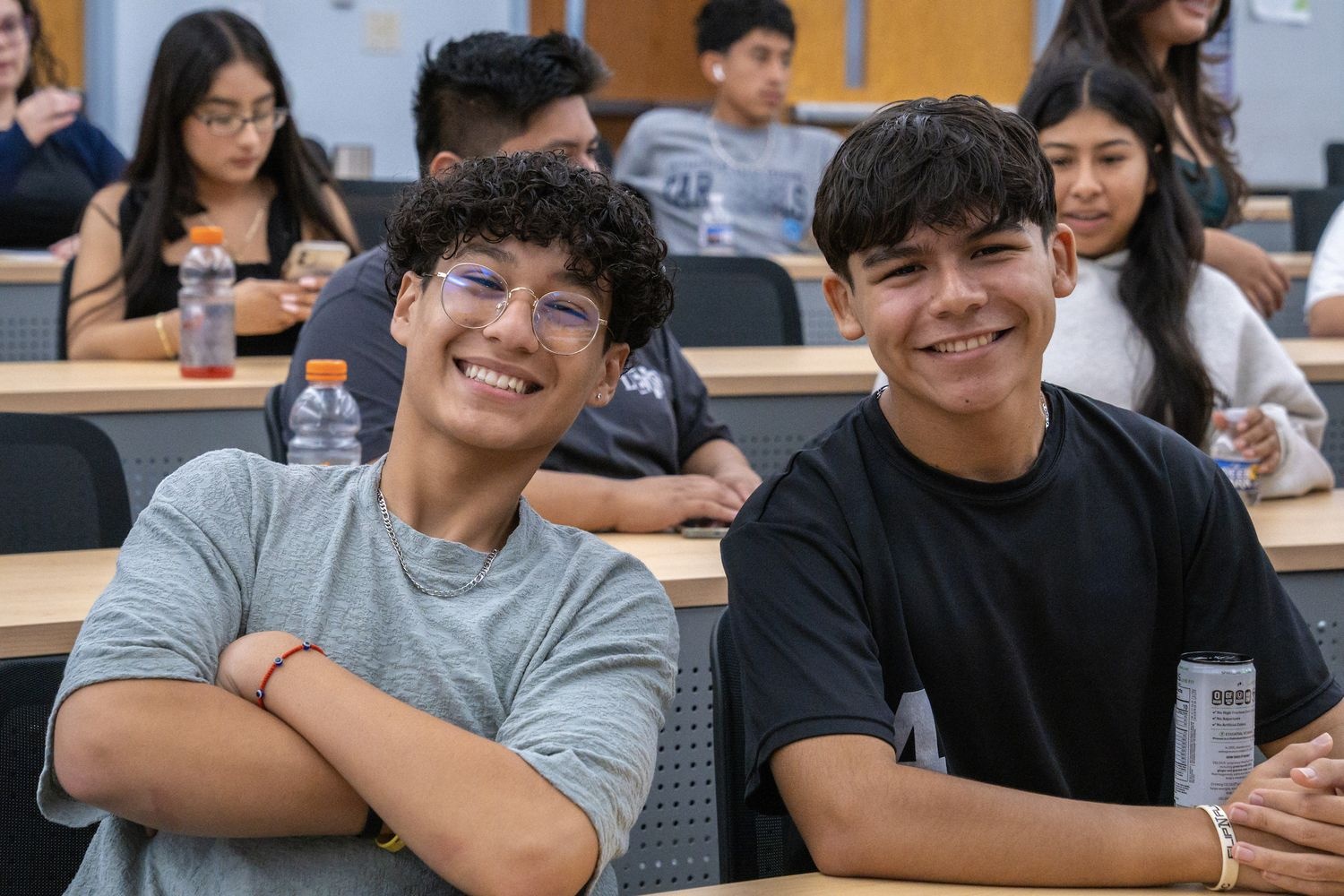 Students attending a lecture