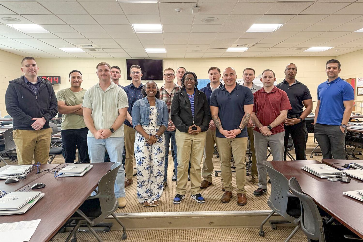 Ray Pastore with the group from Camp Johnson
