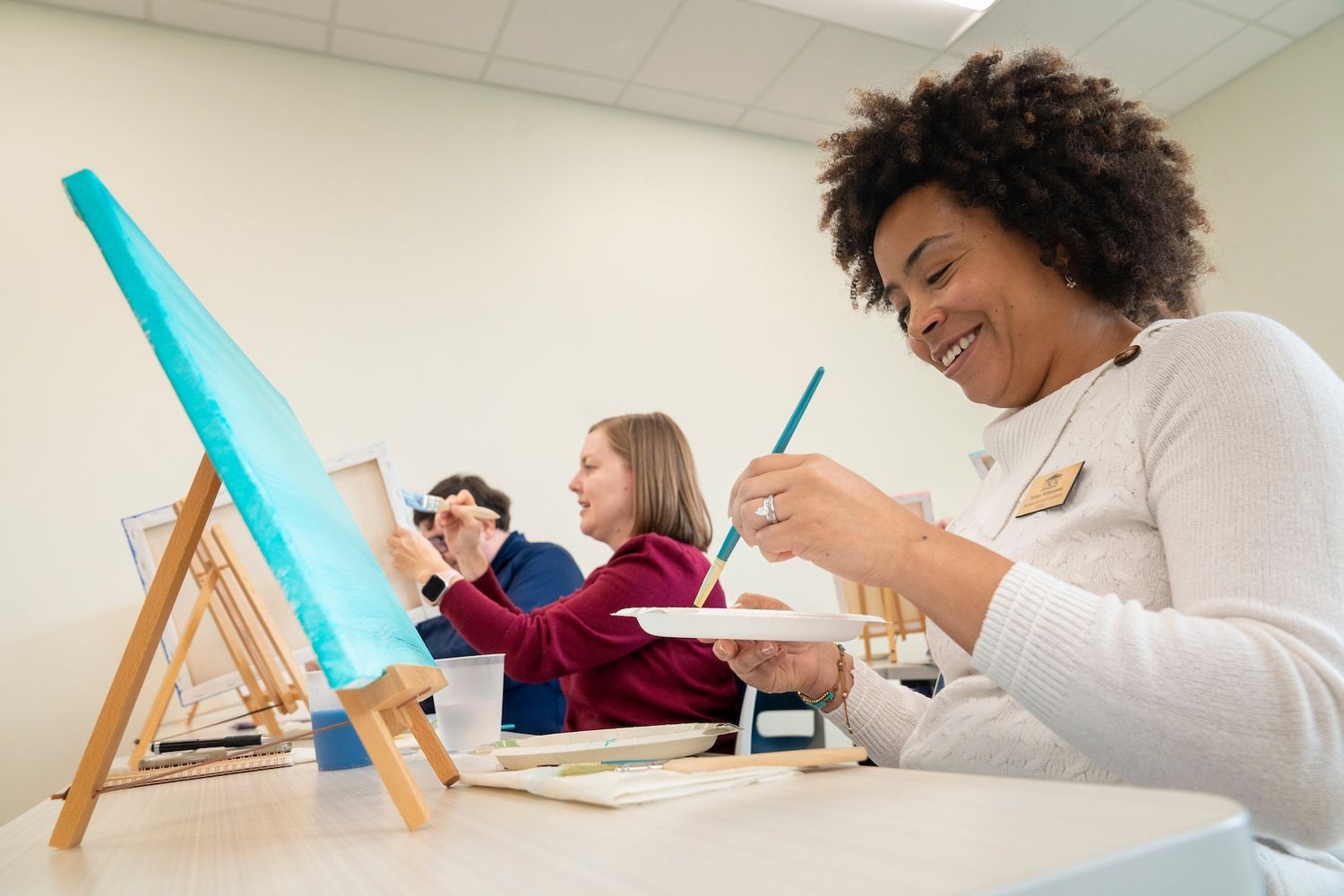 UNCW students, faculty, staff and community members gathered for an art-making workshop for healing as part of Health & Human Services Week