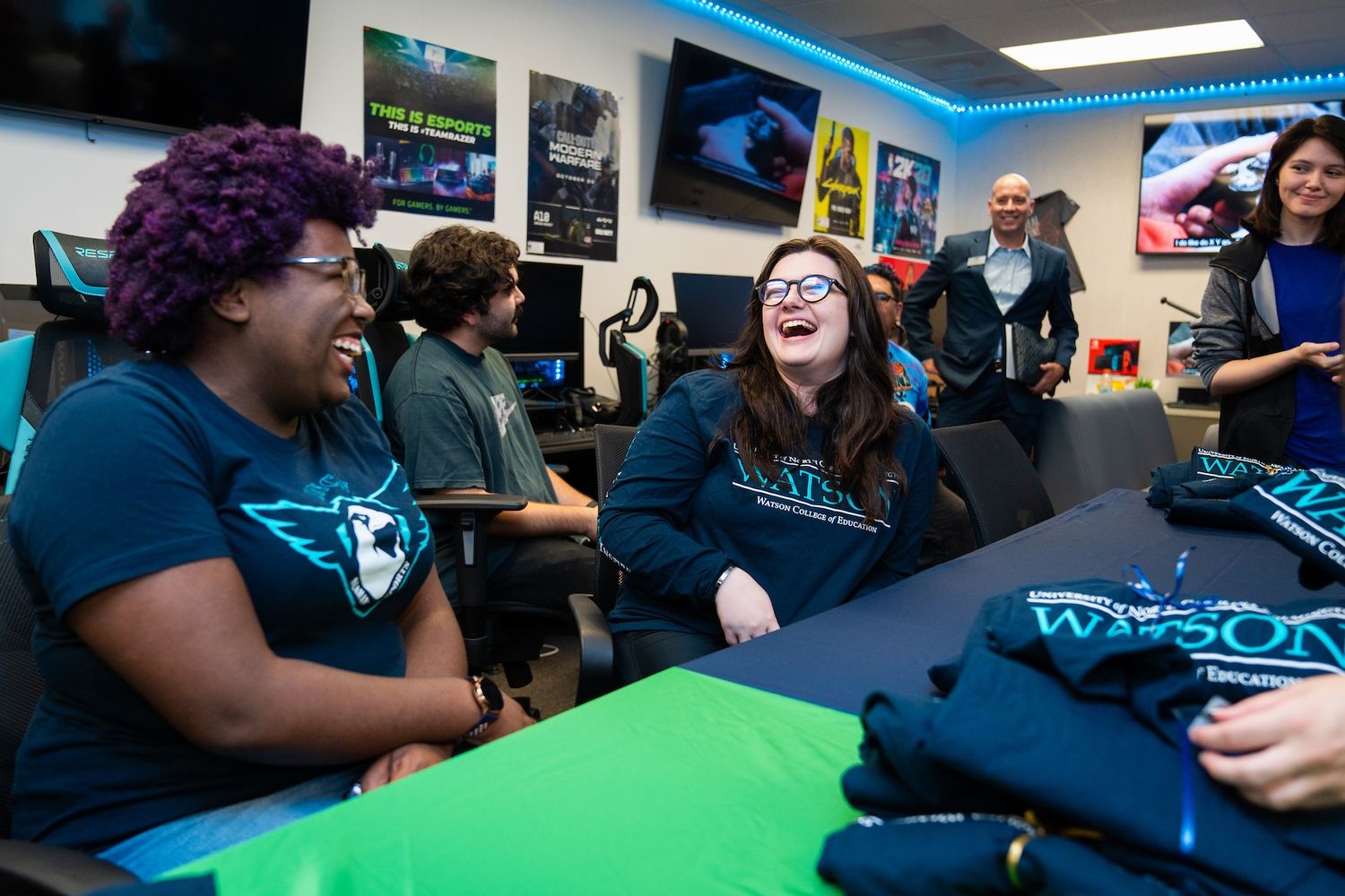 esports students at the UNCW Esports Lab on October 10, 2023