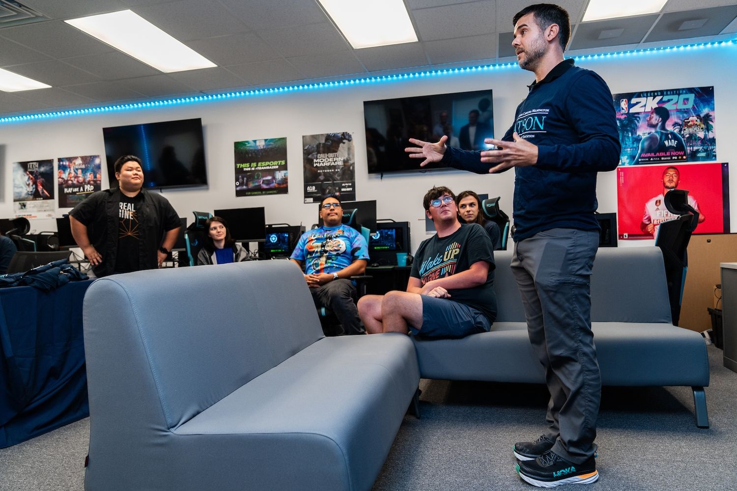 The UNCW community came together to celebrate the grand opening of the UNCW Esports Lab 