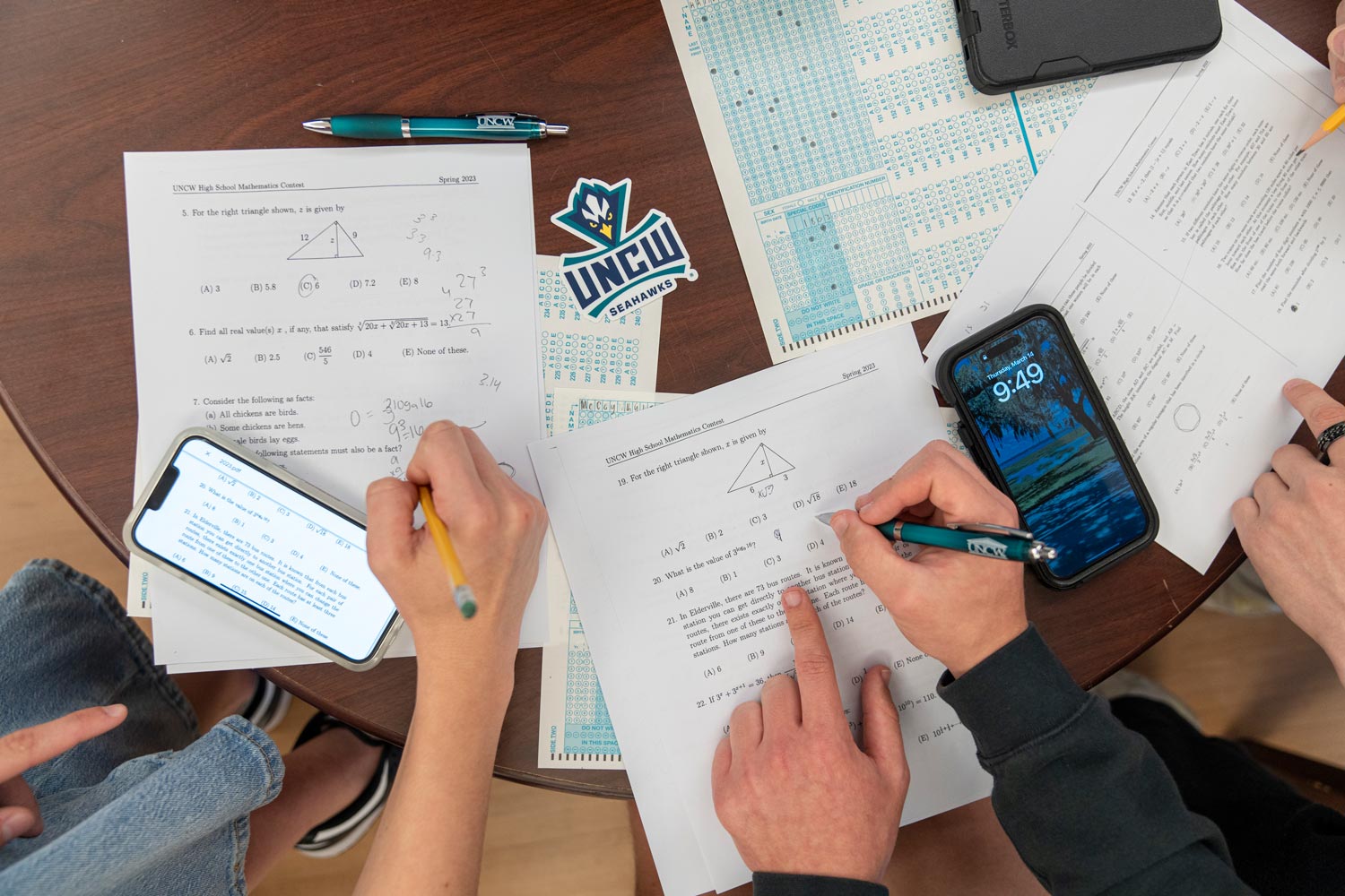 Local high school students visit UNCW for annual High School Mathematics Contest
