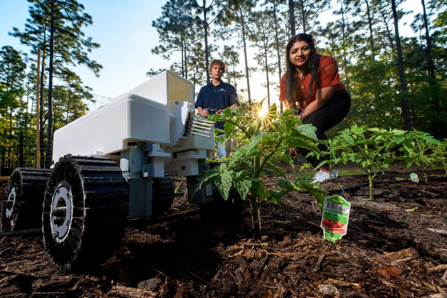Robot collects soil data 