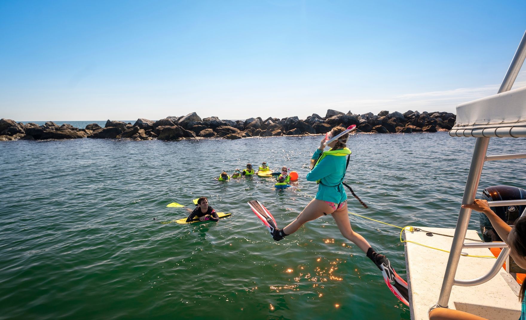 Snorkeling lessons in the open water