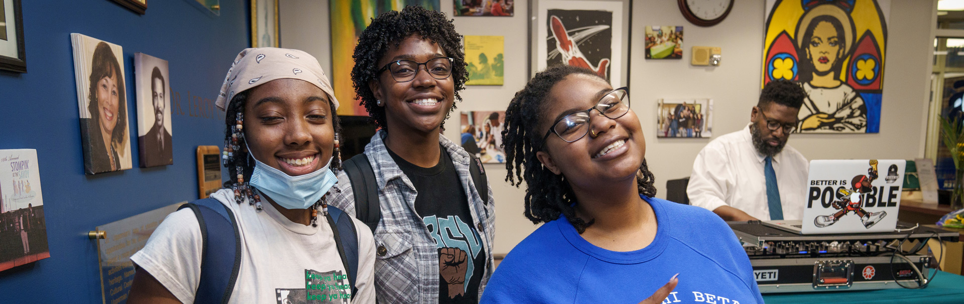 Graduating Seniors at Upperman Center Posing for Sankofa Celebration