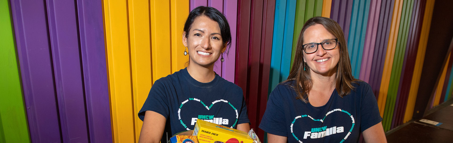 Two staff members at UNCW